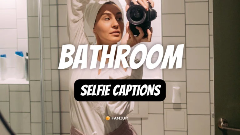 Bathroom Selfie Captions
